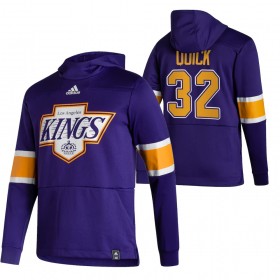 Los Angeles Kings Jonathan Quick 32 2020-21 Reverse Retro Hoodie Sawyer - Mannen